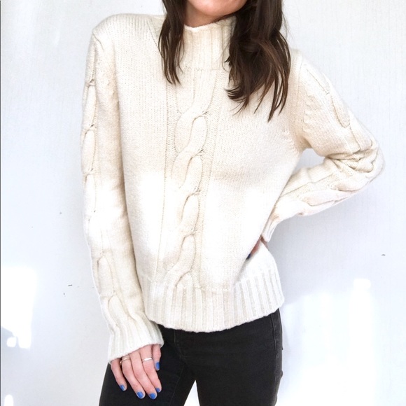 burberry cable knit sweater
